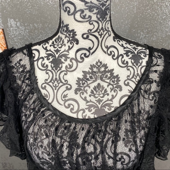Free People Sweet Surprise Lace Blouse black - Picture 5 of 11